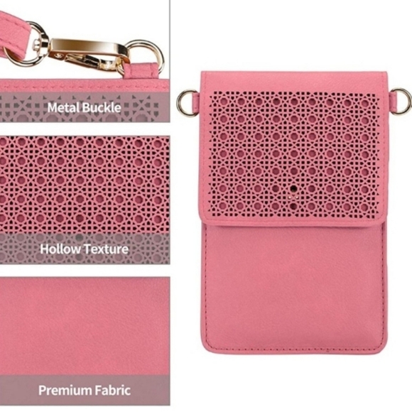 Cellphone Case Roomy Crossbody Wristlet Carrier NWT - Picture 7 of 8